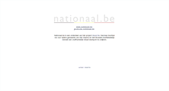 Desktop Screenshot of nationaal.be